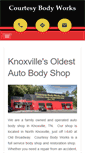 Mobile Screenshot of courtesybodyworks.com